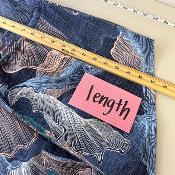 Chico’s Flowing Petals Lightweight Open Front Mermaid Print Jacket Size Small - Picture 13 of 16